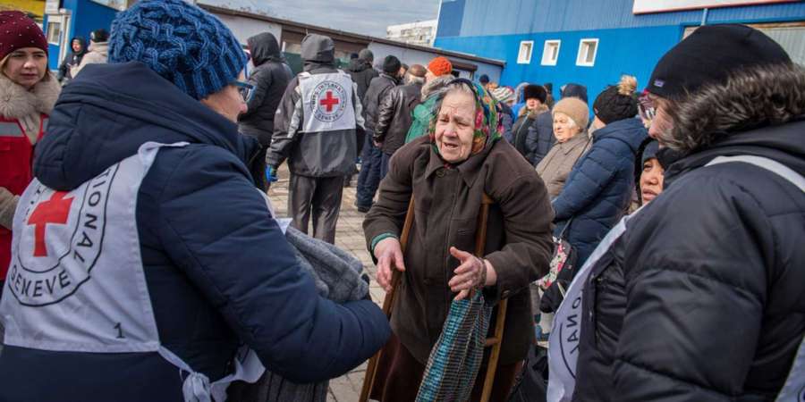 Støtte til Røde Kors&#039; nødhjelpsarbeide i Ukraina