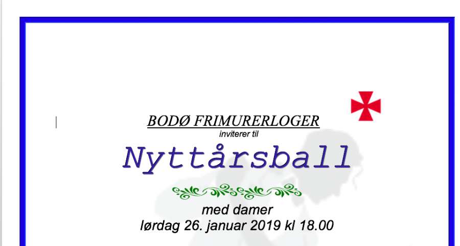 Nyttårsball 2019