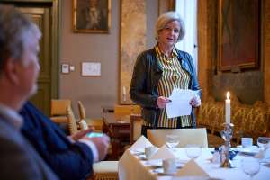 Daglig leder hos Sykehusklovnene, Nina Eidem, fortalte om virksomheten