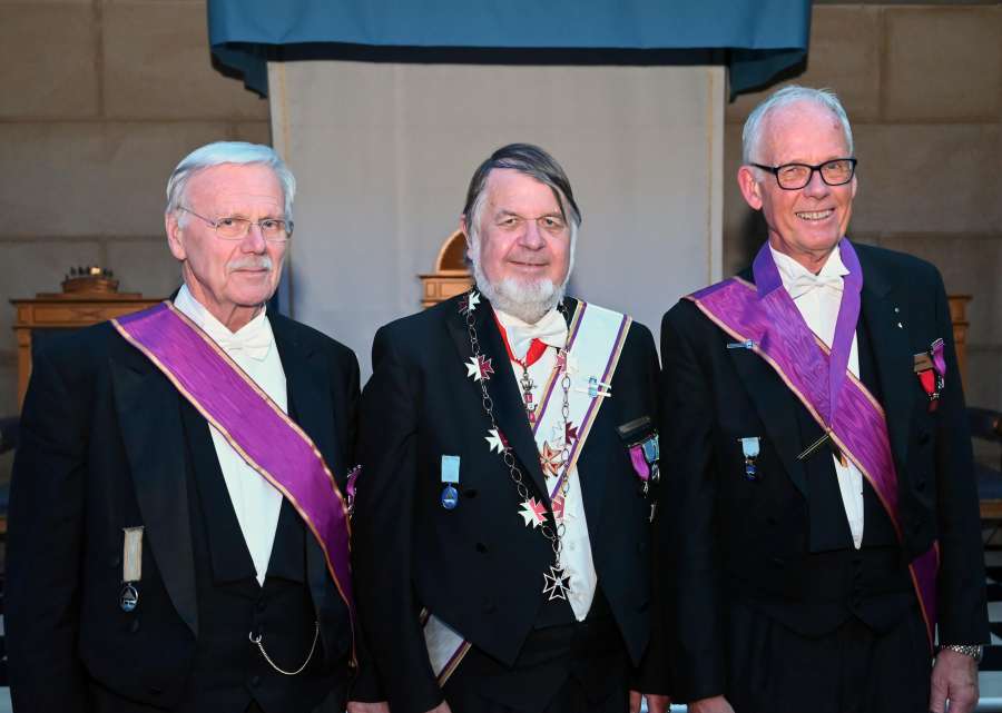 F.v: Knut Ole Flatner, Ingar Samset og Gunnar Erklev