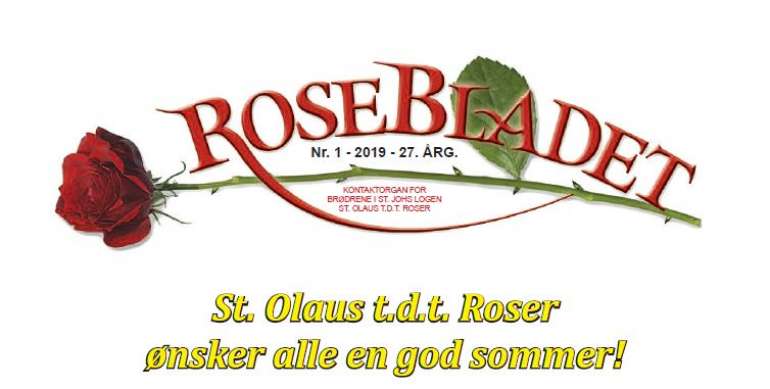 Rosebladet nr 1 - 2019 tilgjengelig for nedlastning